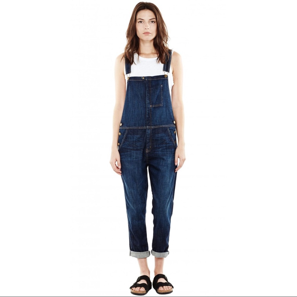 Current Elliot Ranch-hand Denim Overalls - 2
